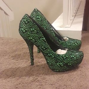 Lace heels